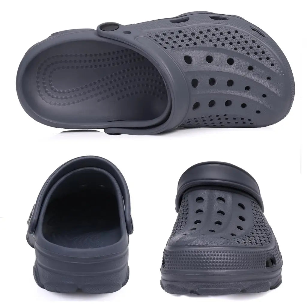 SaneShoppe - Smile Pop Casual Men Clogs Slippers Band Summer Slippers Outdoor Non - slip Beach Cozy Men Shoes Soft EVA Home Breathable Slippers