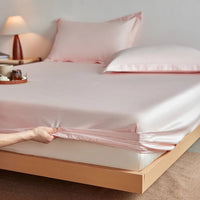 SaneShoppe-Luxury Organic Egyptian Cotton Fitted Sheet - Double Queen Size