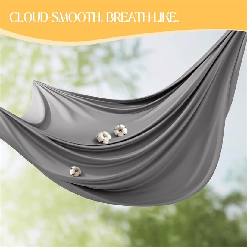 SaneShoppe-Luxury Organic Egyptian Cotton Fitted Sheet - Double Queen Size