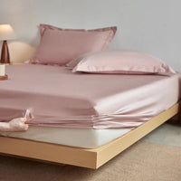 SaneShoppe-Luxury Organic Egyptian Cotton Fitted Sheet - Double Queen Size