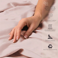 SaneShoppe - Soft Bed Sheet Set 100% Egyptian Cotton Bedding Set 1000TC 4/6pcs Bed Sheets Set Luxury Soft Fitted Sheet Bedsheet Pillowcase