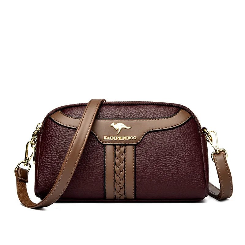 SaneShoppe - Soft Leather Luxury Handbags Women Bags Designer Shoulder Crossbody Bags for Women Top Quality Purses Wallet Bags Sac A Main Hot