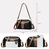 SaneShoppe - Soft Leather Luxury Handbags Women Bags Designer Shoulder Crossbody Bags for Women Top Quality Purses Wallet Bags Sac A Main Hot