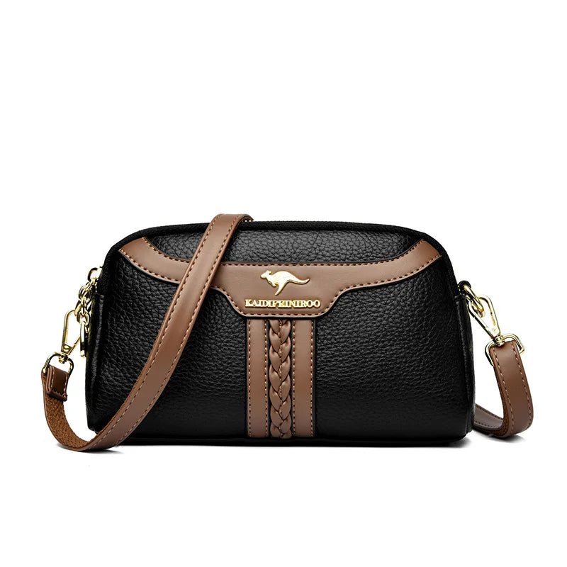 SaneShoppe - Soft Leather Luxury Handbags Women Bags Designer Shoulder Crossbody Bags for Women Top Quality Purses Wallet Bags Sac A Main Hot