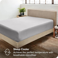 SaneShoppe-Luxury Egyptian Cotton Fitted Bed Sheet 400TC Mattress Cover with Elastic Bands