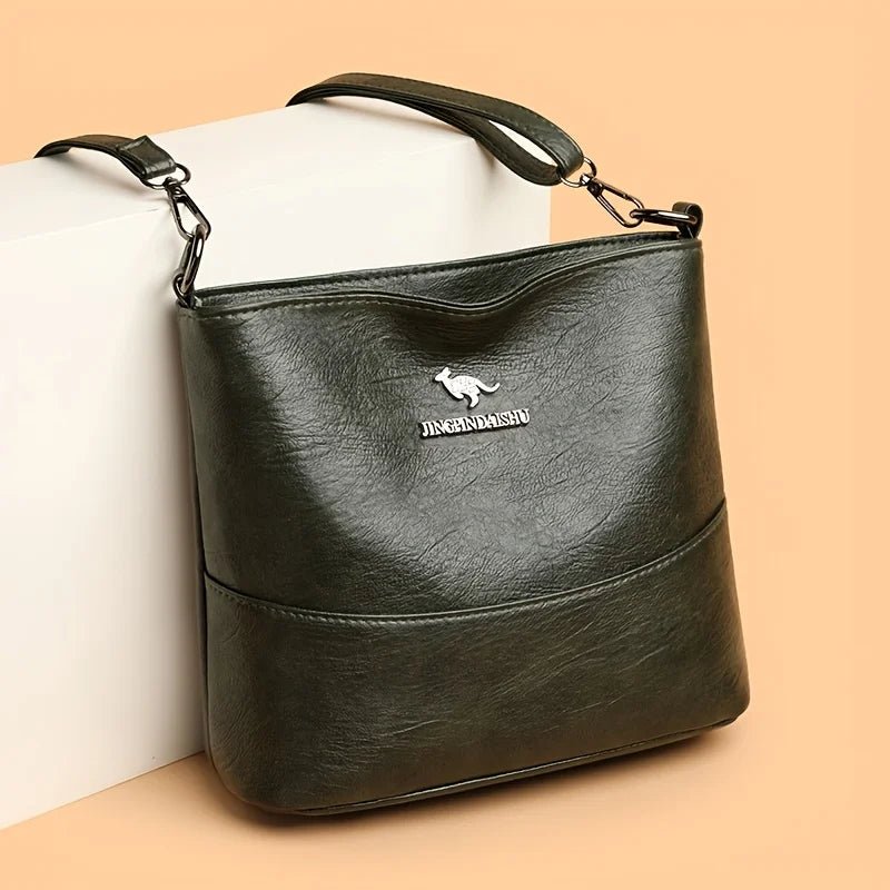 SaneShoppe - Spacious Chic Crossbody Bag for Women - Soft Faux Leather Shoulder Purse with Adjustable Strap, Zip Closure, Multiple Pockets.