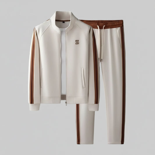 SaneShoppe-Youth Street Party Brand Men's Embroidered Jacket and Pants Set