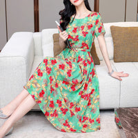 SaneShoppe - Summer Clothes Women Short sleeve plus size Dress For Women print Dress women dresses vestidos de mujer casual verano