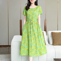 SaneShoppe - Summer Clothes Women Short sleeve plus size Dress For Women print Dress women dresses vestidos de mujer casual verano