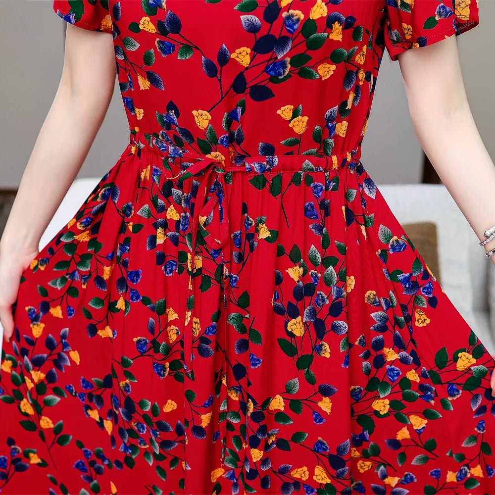 SaneShoppe - Summer Clothes Women Short sleeve plus size Dress For Women print Dress women dresses vestidos de mujer casual verano