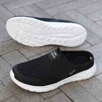 SaneShoppe - Summer Sport Casual Shoes For Men Breathable Slip On Loafers Men Sneakers Lightweight Barefoot Slippers Plus Size 40 - 47