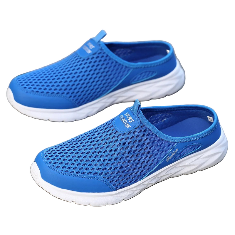 SaneShoppe - Summer Sport Casual Shoes For Men Breathable Slip On Loafers Men Sneakers Lightweight Barefoot Slippers Plus Size 40 - 47