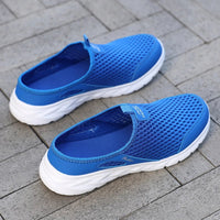 SaneShoppe - Summer Sport Casual Shoes For Men Breathable Slip On Loafers Men Sneakers Lightweight Barefoot Slippers Plus Size 40 - 47