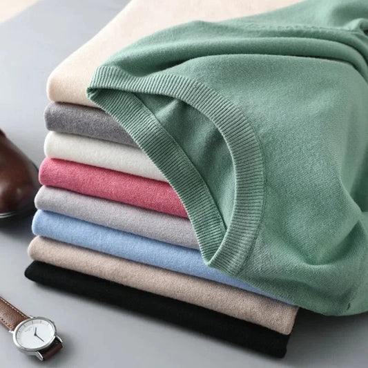 SaneShoppe-Men's Superfine Merino Wool T-Shirt - Breathable O-Neck Tee