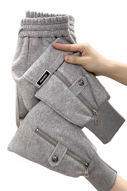 SaneShoppe-Y2k Women's Thickened Fleece-Lined Harlan Sweatpants - Warm Winter Style