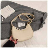 SaneShoppe - Trendy women's handbag 2025 new versatile crossbody saddle bag casual fashion crescent bag