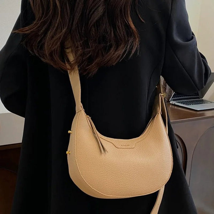 SaneShoppe - Trendy women's handbag 2025 new versatile crossbody saddle bag casual fashion crescent bag