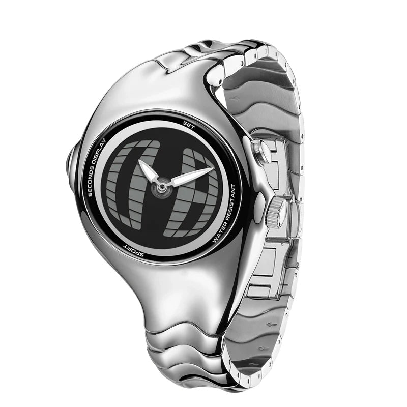 SaneShoppe - Twisted Watches Digital Watch Men Waterproof Quartz Wristwatches Male