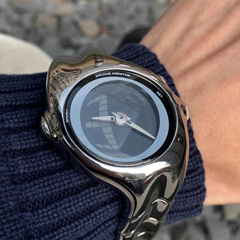 SaneShoppe - Twisted Watches Digital Watch Men Waterproof Quartz Wristwatches Male