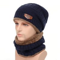 SaneShoppe - Winter Hats For Men Skullies Beanie Hat Winter Cap Men Women Wool Scarf Caps Balaclava Mask Bonnet Knitted Hat Gorras