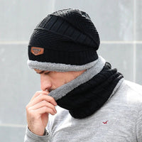 SaneShoppe - Winter Hats For Men Skullies Beanie Hat Winter Cap Men Women Wool Scarf Caps Balaclava Mask Bonnet Knitted Hat Gorras