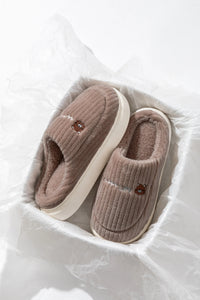 SaneShoppe - Winter Home Cotton Slippers for Women's Indoor Soft Sole, Non slip, Warm, Not Tired, Simple Couple Cotton Shoes for Men