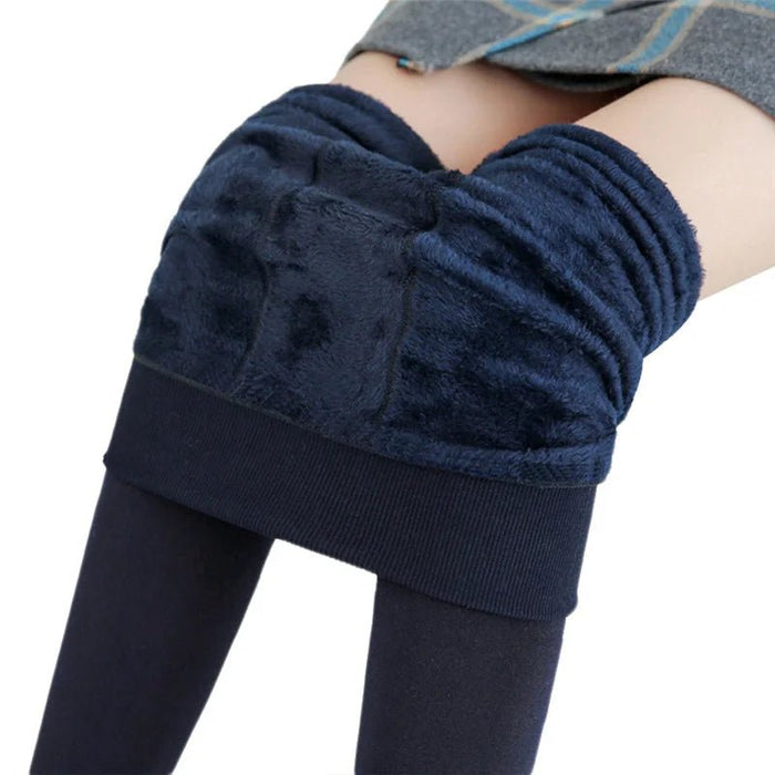 SaneShoppe - Winter Leggings For Women Warm Leggins Solid Color Velvet Leggins High Waist Leggings Stretchy Leggings dropshipping