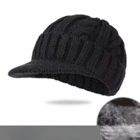 SaneShoppe - Winter Men Knitted Baseball Caps for Women Autumn Winter Warm Snapback Caps Outdoor Sports Travel Hat Ear Protection