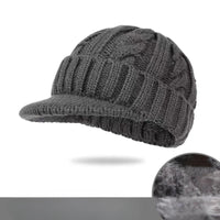SaneShoppe - Winter Men Knitted Baseball Caps for Women Autumn Winter Warm Snapback Caps Outdoor Sports Travel Hat Ear Protection