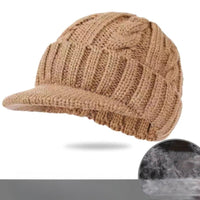 SaneShoppe - Winter Men Knitted Baseball Caps for Women Autumn Winter Warm Snapback Caps Outdoor Sports Travel Hat Ear Protection