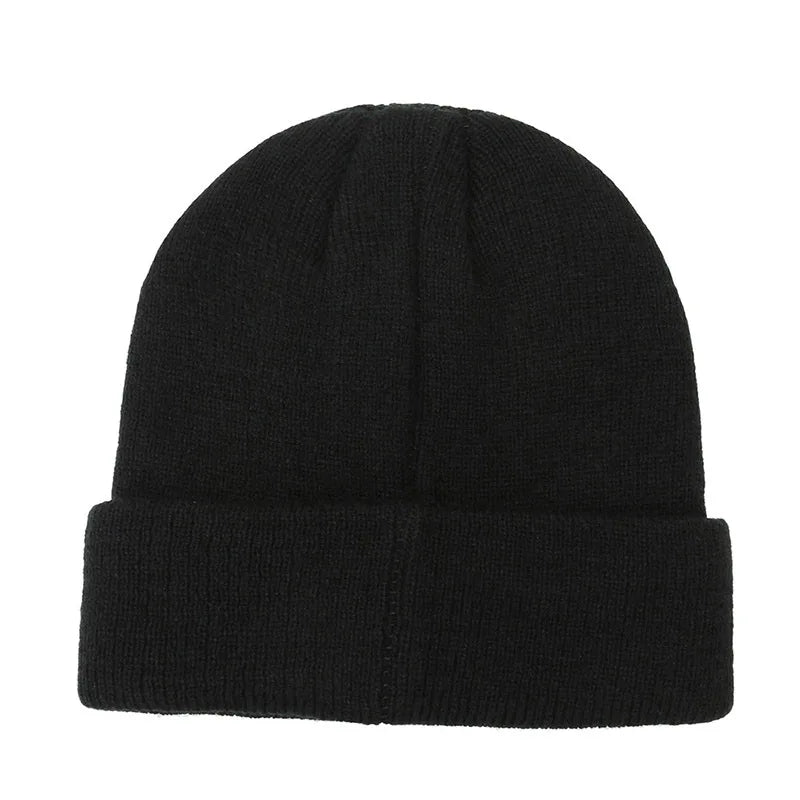 SaneShoppe - Winter Men Women Hats Outdoor Riding Cold Warm Ear Knitted Cap Fashion Versatile Solid Color Dome Caps Hot