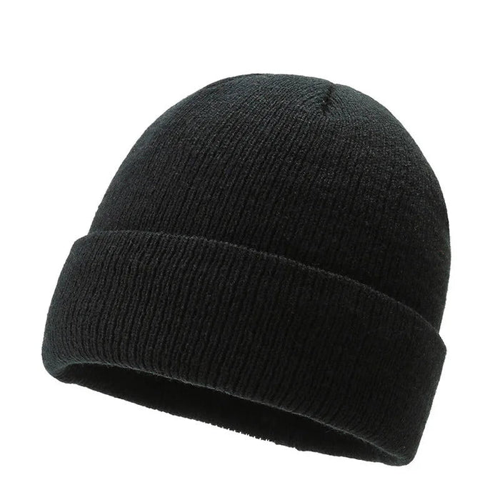 SaneShoppe - Winter Men Women Hats Outdoor Riding Cold Warm Ear Knitted Cap Fashion Versatile Solid Color Dome Caps Hot