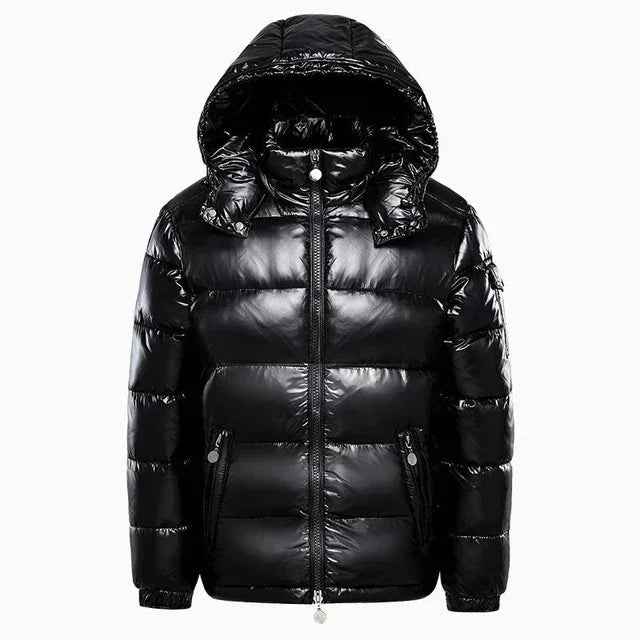 SaneShoppe - Winter Mens Clothing Shiny Down Brand Parkas Coats Man Mountain Ski Cotton Thermal Coats Men Thick Windbreaker Hooded Parkas