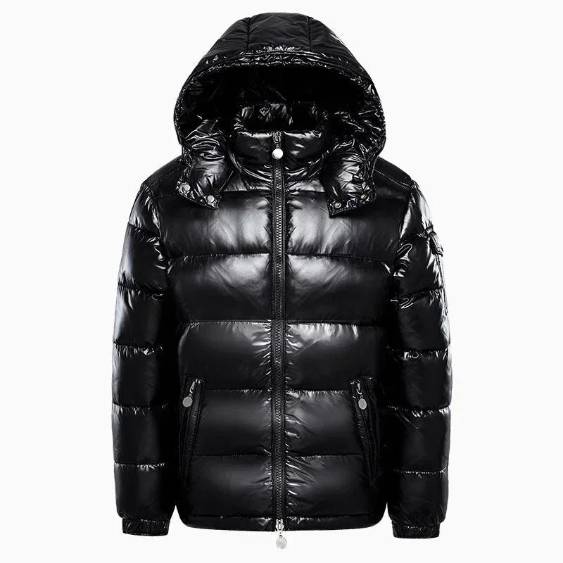 SaneShoppe - Winter Mens Clothing Shiny Down Brand Parkas Coats Man Mountain Ski Cotton Thermal Coats Men Thick Windbreaker Hooded Parkas