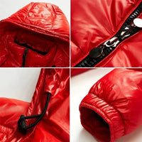 SaneShoppe - Winter Mens Clothing Shiny Down Brand Parkas Coats Man Mountain Ski Cotton Thermal Coats Men Thick Windbreaker Hooded Parkas