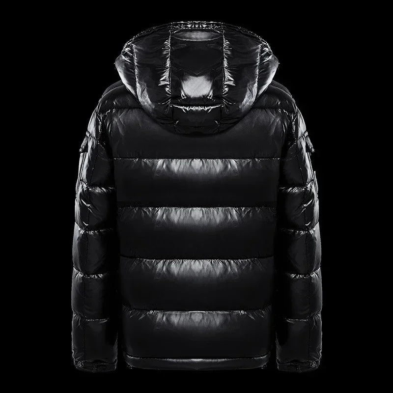 SaneShoppe - Winter Mens Clothing Shiny Down Brand Parkas Coats Man Mountain Ski Cotton Thermal Coats Men Thick Windbreaker Hooded Parkas
