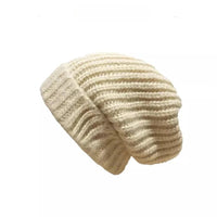 SaneShoppe - Winter Men's Thickened Soft Knitted Hats Casual Unisex Windbreak Skin - friendly Cap Large Head Circumference Clothing Accessories