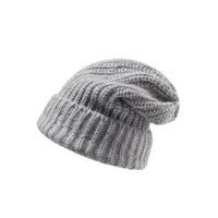SaneShoppe - Winter Men's Thickened Soft Knitted Hats Casual Unisex Windbreak Skin - friendly Cap Large Head Circumference Clothing Accessories