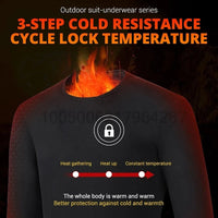 SaneShoppe - Winter USB Electric Heating Jacket Heated Thermal Underwear Men Women Sports Thermal Heated Underwear Electric Heated Equipmen