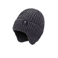SaneShoppe - Winter Warm Knit Beanie for Men Fleece Lined with Ear Protection Thickened Soft Polyester Beanie Adjustable Grip Beanie