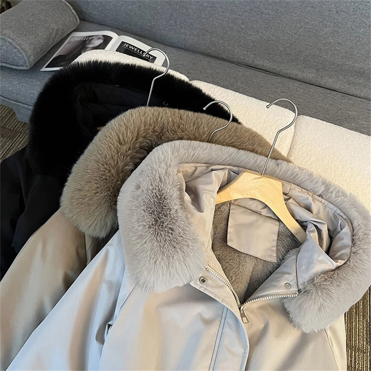 SaneShoppe - Winter Warm Parkas Jacket Women New Fashion Korean Loose Hooded Thick Casual Cotton Padded Coat Female Overcoat Casual Lady Tops