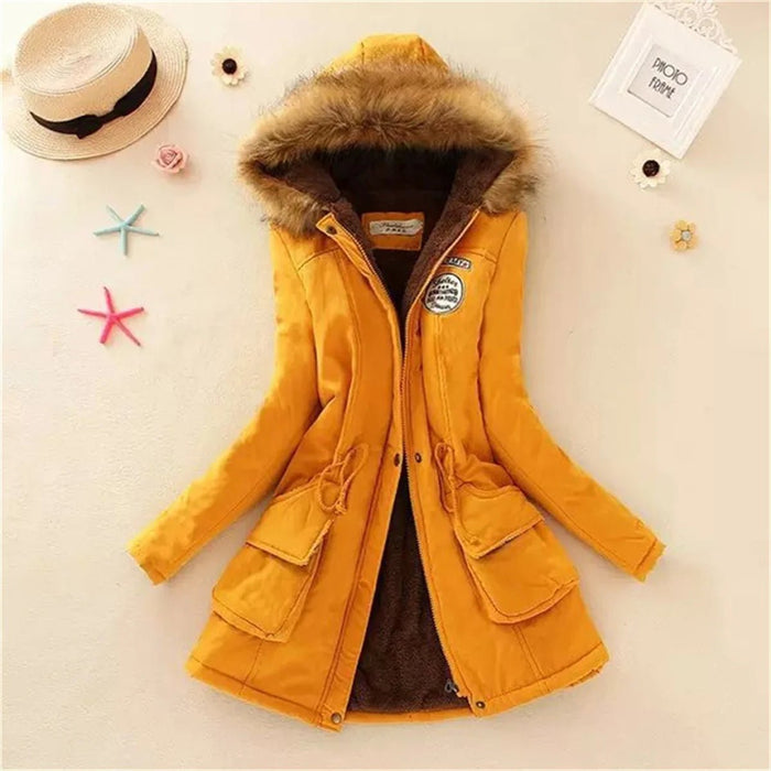 SaneShoppe - Winter Warm Parkas Jacket Women New Fashion Korean Loose Hooded Thick Casual Cotton Padded Coat Female Overcoat Casual Lady Tops