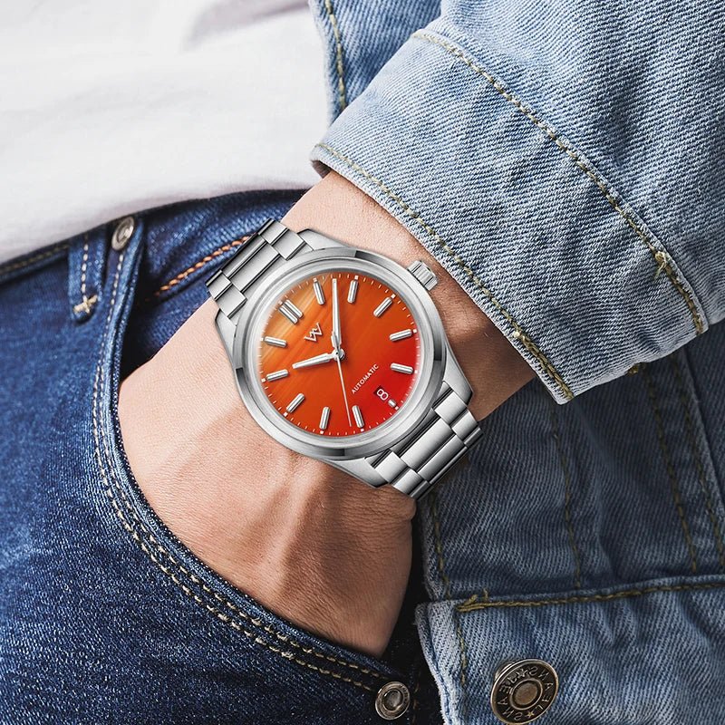 SaneShoppe-WM Gemstone Series NH35 Automatic Mechanical Watch AR Coated Sapphire WM225