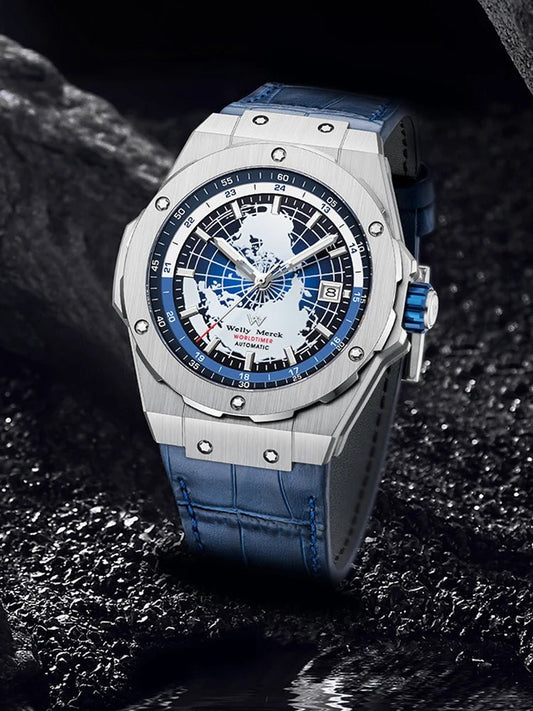 SaneShoppe-Welly Merck Men's Business Automatic Mechanical Watch - WM 124M-WM