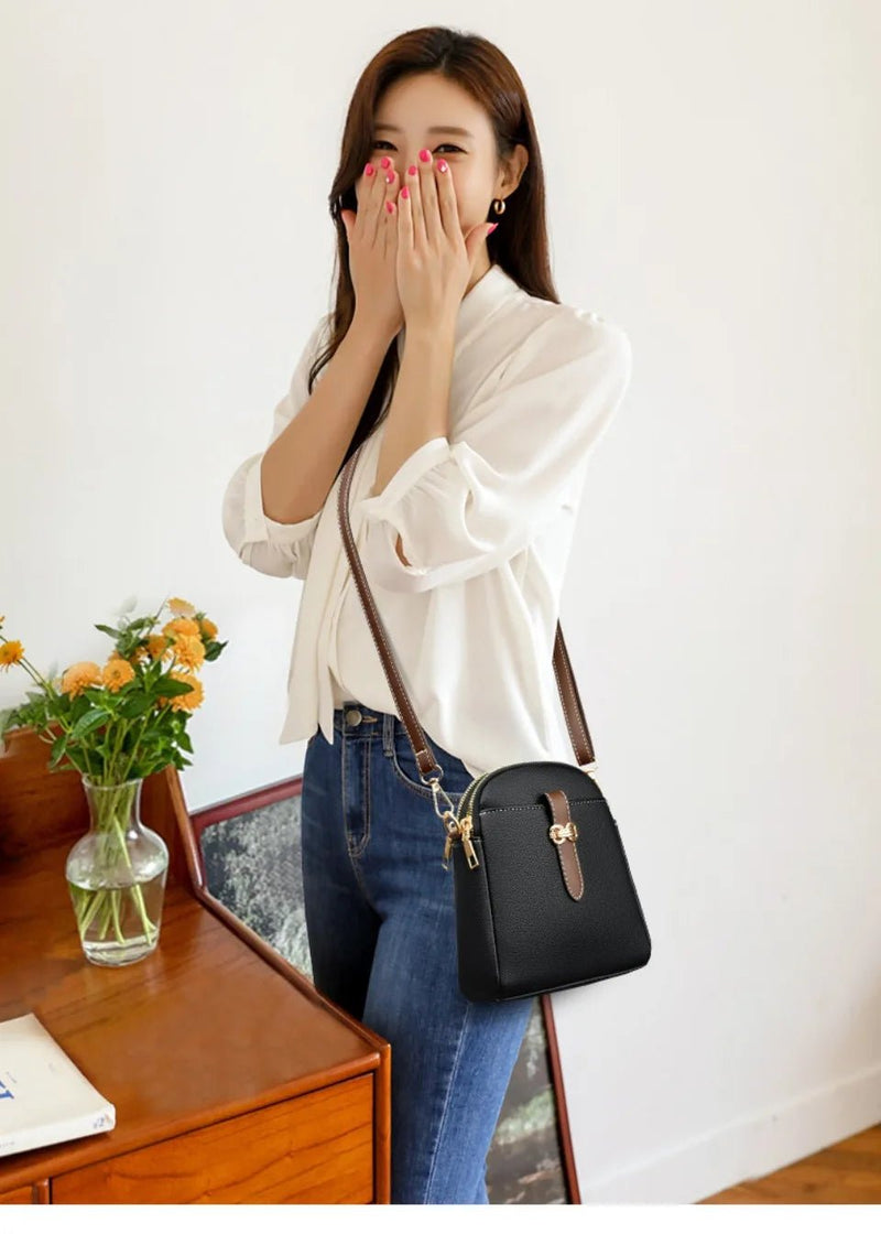 SaneShoppe - Woman Luxury Purses and Handbags Designer Soft Leather Shoulder Crossbody Bags for Women 2025 Ladies Messenger Bag Sac A Main