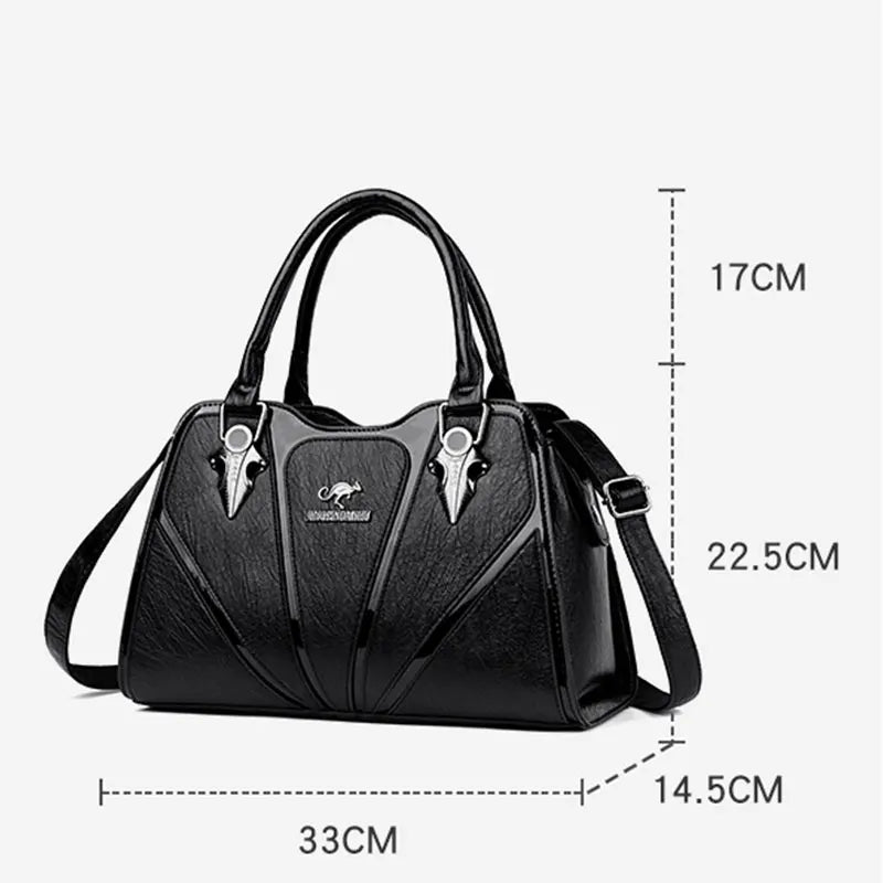 SaneShoppe - Women Bags Luxury Handbags Fashion Totes Ladies Shoulder Bags High Quality PU Leather Casual Totes Top Handle Shoulder Messenger
