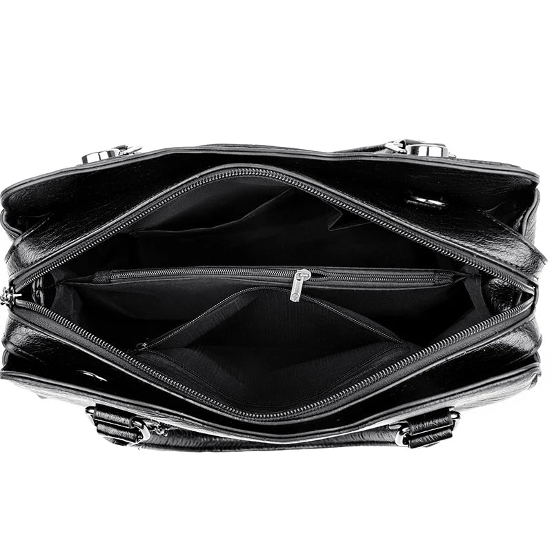 SaneShoppe - Women Bags Luxury Handbags Fashion Totes Ladies Shoulder Bags High Quality PU Leather Casual Totes Top Handle Shoulder Messenger