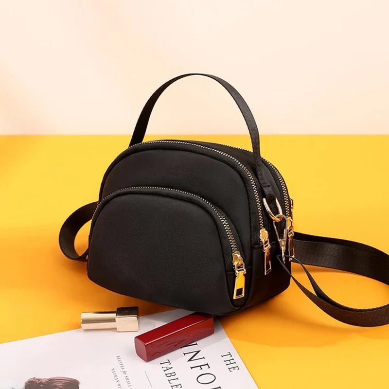 SaneShoppe - Women Handbag and Purse 2025 New Designer 3 Layers Large Capacity Shoulder Bags Lady Crossbody Bag Sweet Red Black Bolso Mujer