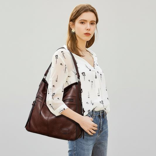 SaneShoppe - Women Handbags Female Designer Brand Shoulder Bags for Travel Weekend Outdoor Feminine Bolsas Leather Large Messenger bag Winter
