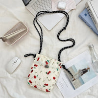SaneShoppe - Women Handbags Female Drawstring Shoulder Bags Cute Mini Large Capacity Crossbody Bags for Women Portable Phone Purse